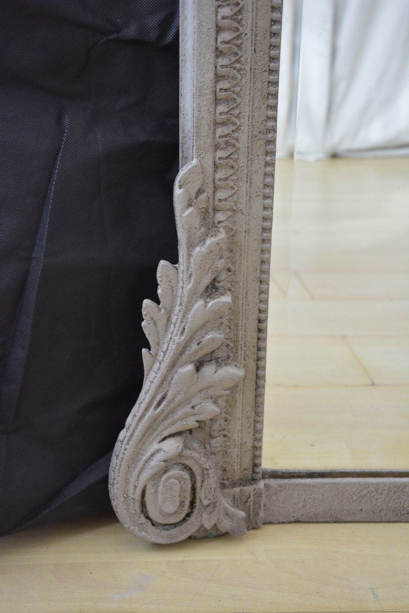 French Antique Wall Mirror H140cm - Image 14
